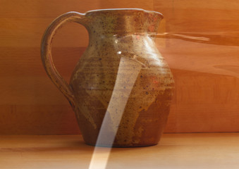 Superposition de photos opposition et contraste entre l'élément liquide et l'élément solide...