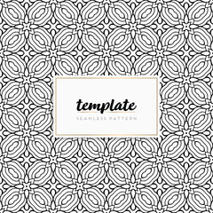 Background mandala seamless pattern vector