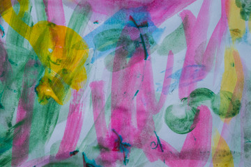 Abstract background painted with watercolor.