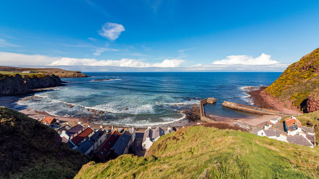 Pennan Bay March Sunshine