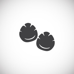 Animal foot print icon on background for graphic and web design. Creative illustration concept symbol for web or mobile app