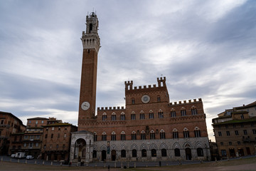 Fototapeta premium A view of Siena Italy