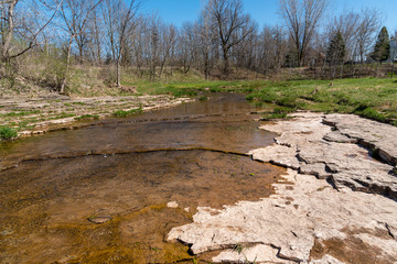 Bower Creek on the Niagara Escarpment, Fonferek Glen Co. Park, Ledgeview, WI.