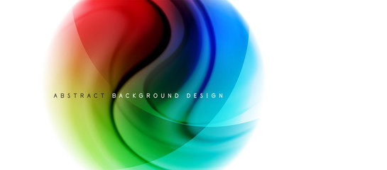 Abstract background, fluid mixing gradient liquid style colors composition. Vector Illustration For Wallpaper, Banner, Background, Card, Book Illustration, landing page