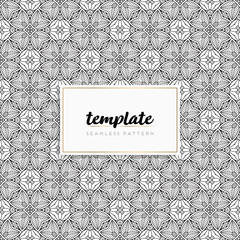 Background mandala seamless pattern vector