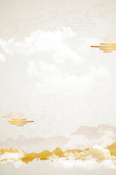 Modern digital art of Chinese landscape painting