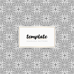 Background mandala seamless pattern vector