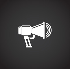 Activism related icon on background for graphic and web design. Creative illustration concept symbol for web or mobile app