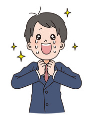 ビジネスマンの青年