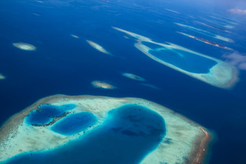 Maldives aerial view