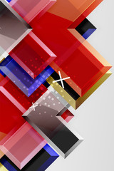 Metal arrow shape background. Abstract geometric background with 3d effect composition For Wallpaper, Banner, Background, Card, Book Illustration, landing page