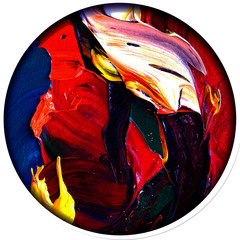  Colorful oil paint multicolor texture abstract background.