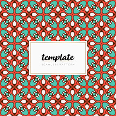 Background mandala seamless pattern vector