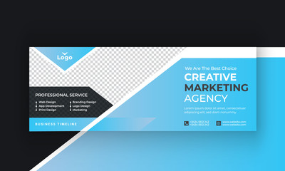 Fototapeta premium Social media post Web Header, Cover and Square Banner For Corporate Business Agency Template