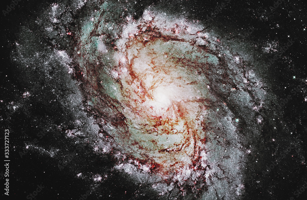 Wall mural messier 83, southern pinwheel galaxy, m83 in the constellation hydra..elements of this image are fur