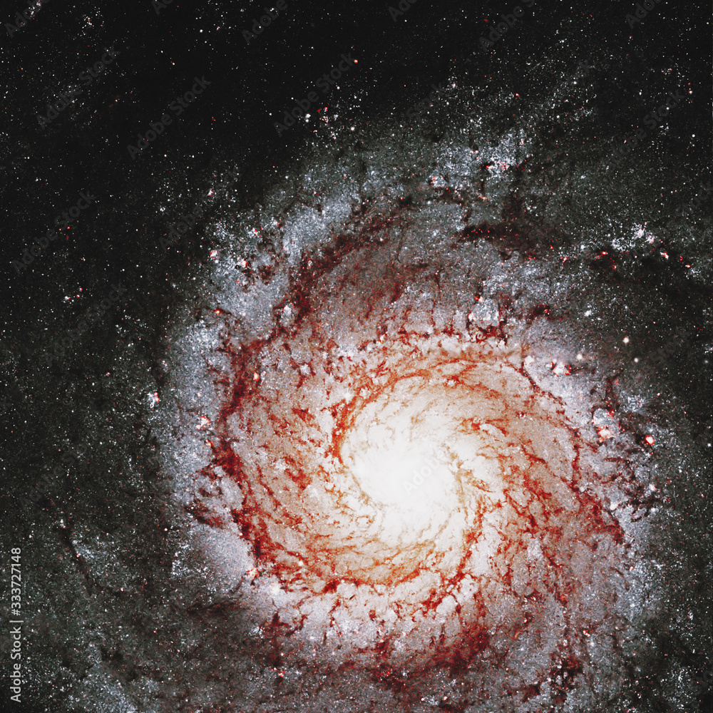 Canvas Prints messier 74, ngc 628 spiral galaxy in the constellation pisces..elements of this image are furnished 
