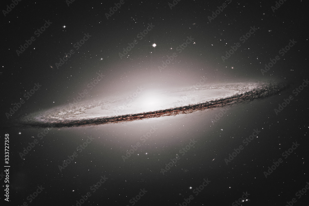 Wall mural sombrero galaxy m104 in constellation virgo..elements of this image are furnished by nasa.