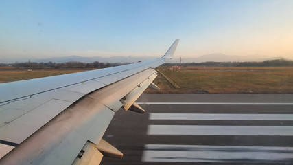 aerial view from airplane