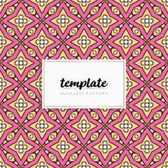 Background mandala seamless pattern vector