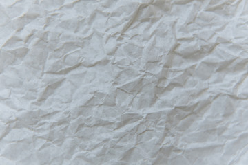 crumpled paper white sheet white background