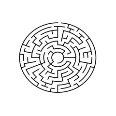 8 corridor wide circular maze with no solution