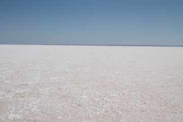 Obraz premium Tried out salt lake in South Australia