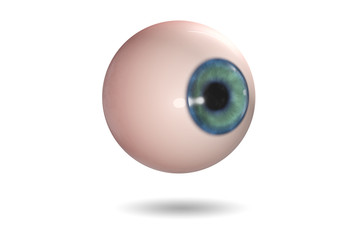 Eye illustration in medical concept - 3d rendering
