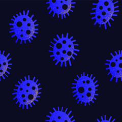 Coronavirus attack concept vector illustration. Seamless background