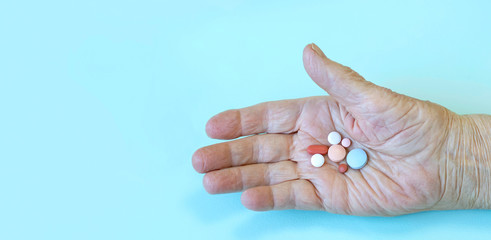 Coronavirus Elderly Woman Quarantine. Banner