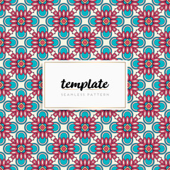 Background mandala seamless pattern vector