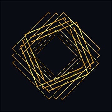 golden vector abstract background