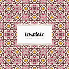 Background mandala seamless pattern vector