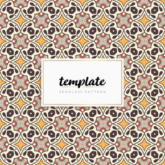 Background mandala seamless pattern vector