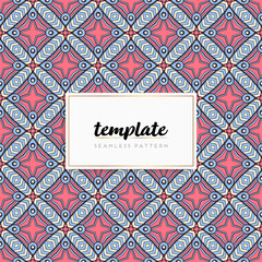 Background mandala seamless pattern vector