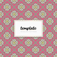 Background mandala seamless pattern vector