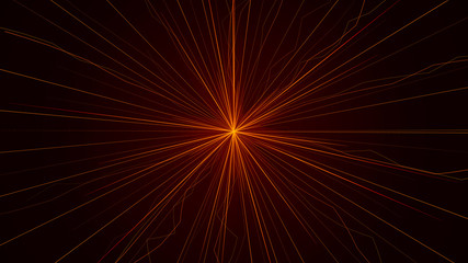 Futuristic abstract background in concept "Big Bang" this image represent the big explosion Big Bang, light speed travel to the central galaxy, many digital data lead and combine to one Big Data.