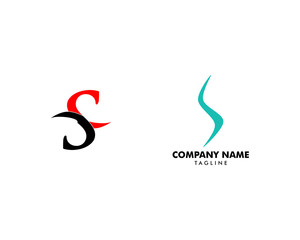Set of Initial Letter S Logo Template Design