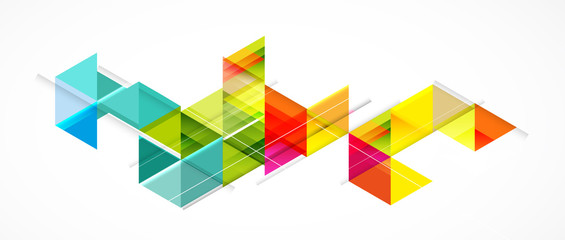 abstract structure circuit computer triangle technology business background