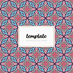 Background mandala seamless pattern vector