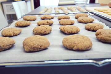 preparing the shapes for homemade cookies