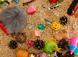 The child develops fine motor skills with the help of a sensor box. The concept of child...