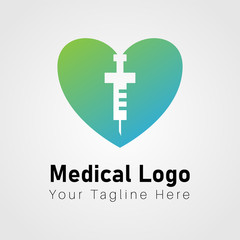 Obraz premium Logo Vector Medical and healthy for hospital, clinic use for print and brand