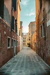 classic road in venice, italy