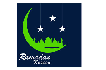 Ramadan mubarak poster banner vector