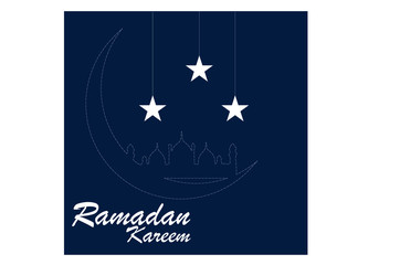 Obraz na płótnie Canvas Ramadan mubarak poster banner vector