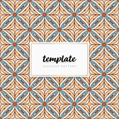 Background mandala seamless pattern vector