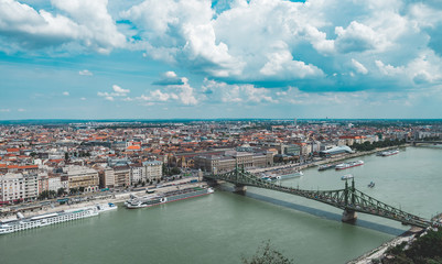 Panorama view on the Budapest, Hungary