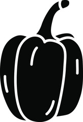 Pepper Vegetable Icon Illustration Design
