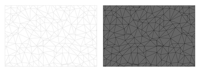 Abtract Background Geometric Polygonal Lines Vector Black and White