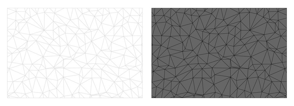 Abtract Background Geometric Polygonal Lines Vector Black and White